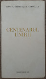 Centenarul Unirii// program Teatrul National I.L. Caragiale 1959