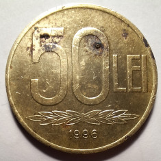 Monedă 50 lei 1996, mai rara