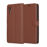 Husa Samsung Galaxy Xcover7 Techsuit Leather Folio, maro