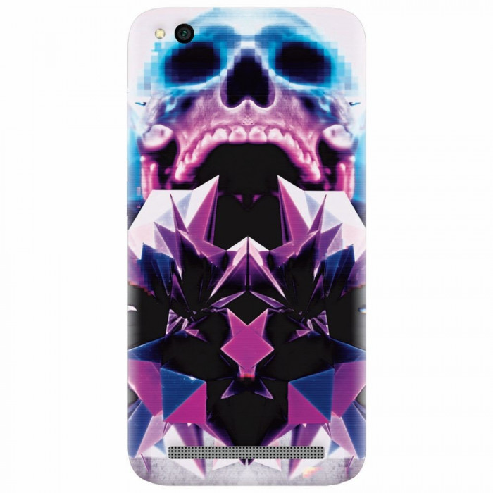 Husa silicon pentru Xiaomi Redmi 4A, Abstract Framed Skull