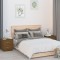 Gossi noptiere, 2 buc., maro miere, 40x34x45 cm, lemn masiv de pin