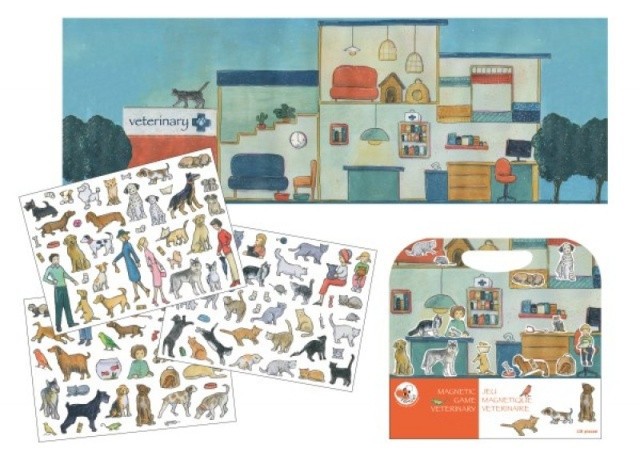 La medicul veterinar, set magnetic, Egmont Toys