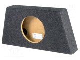 Carcasă difuzor BASSER MDF melanj negru 250mm &Oslash;orif: 232mm