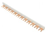 Bară colectoare 16mm&sup2; Poli 1 Unom 400V Tip Pieptene L 210mm