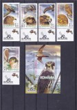 PASARI DE PRADA CU VIGNETA + BLOC,2007,MNH,ROMANIA., Fauna, Nestampilat