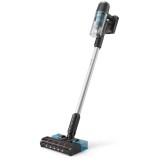 Aspirator vertical Philips XC3033/01, Autonomie 60 minute, Aspirare ciclonica, 25.2 V, Functie Turbo, Negru/Verde