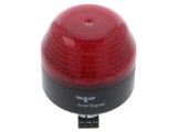 Semnalizator luminos roșu LED 24V AC/DC AUER SIGNAL IP65 pe panou