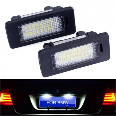 Set Lampi LED numar inmatriculare pentru BMW E90 E91 E60 E61 X5 X6 E39 BTLL foto