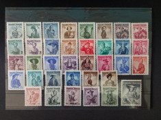 timbre austria 1948-1952 foto