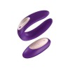 Satisfyer Partner Double Plus Remote Vibrator cu Telecomanda, Vibrator Cuplu, Silicon, Reincarcabil, 10 Functii, Stimulare Clitoris &amp; Punct G