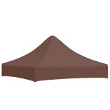 Acoperis pentru cort de petrecere, maro, 2 x 2 m, 270 g/m&sup2;