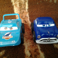 Disney Pixar Cars Dinoco + Hudson Hornet 10 cm jucarie copii