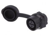 Conector Circular Soclu 12 2-PIN Aurit 5A Mamă