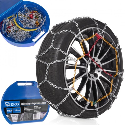 Lanturi de zapada pentru roti, KN140 3.5 / 12 mm, Geko G73879 foto