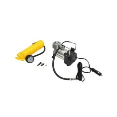 Compresor auto 12V 150 PSI portabil pentru umflat roti, cu manometru &ndash; BK88240