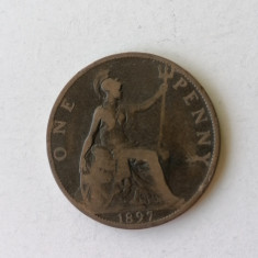 MONEDA ANGLIA ONE PENNY 1897 victoria.