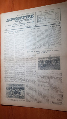 sportul popular 30 octombrie 1954-festival sportiv in valea jiului,rugby,polo foto