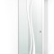 Usa culisanta Boss &reg; model Play alb, 60x215 cm, sticla 8 mm Gri securizata, glisanta in ambele directii