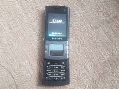Telefon rar Dame Slide Samsung S7330 3G Black Liber retea Livrare Gratuita foto