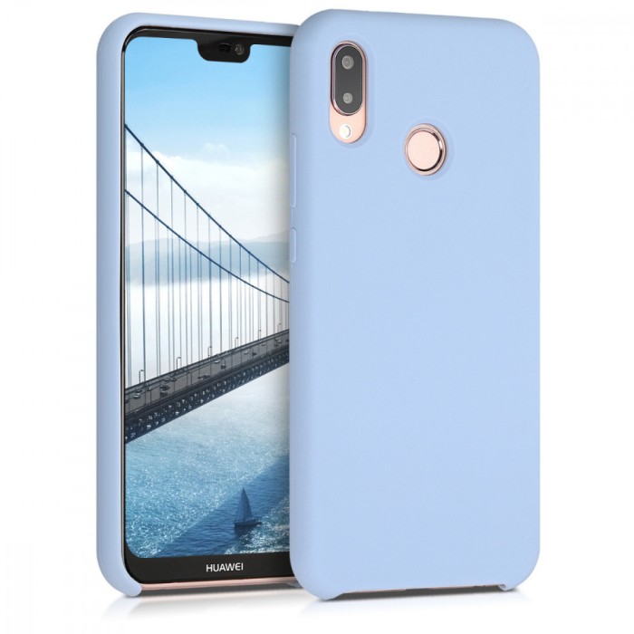 Husa pentru Huawei P20 Lite, Silicon, Albastru, 45687.58