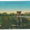 1261 - CRAIOVA, Bibescu Park, Bridge, Romania - old postcard, CENSOR - used 1917