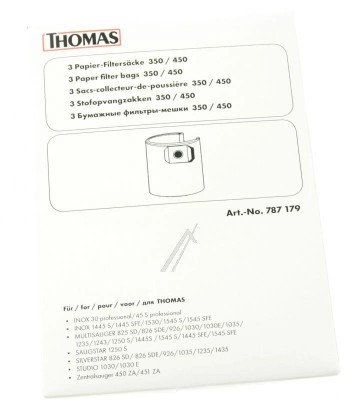 PAPIERFILTERSĂ&amp;bdquo;CKE 787179 pentru aspirator THOMAS foto
