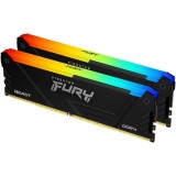 Cumpara ieftin Kingston FURY Beast RGB 16GB DDR4 3600MHz CL17 , Kit 2A 8GB, radiator Black , KF436C17BB2AK2 16