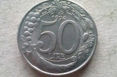 MONEDA 50 LIRE 1996-ITALIA foto