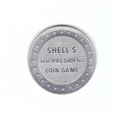 Jeton Shell - Shell's Mr. President Coin Game, 17th President Andrew Johnson