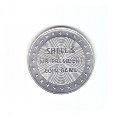 Jeton Shell - Shell&amp;#039;s Mr. President Coin Game, 17th President Andrew Johnson foto