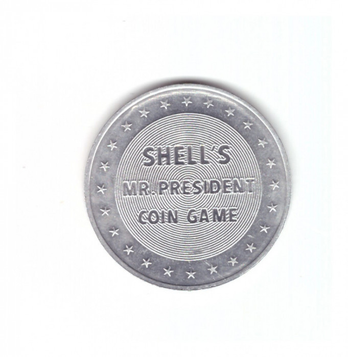 Jeton Shell - Shell&#039;s Mr. President Coin Game, 17th President Andrew Johnson