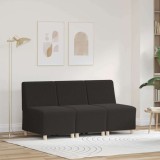 VidaXL Unitate Sofa Modulară Fără Brațe 3 pcs Gri &icirc;nchis
