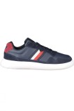 Cumpara ieftin Tommy Hilfiger Sneakers barbati Light Cupsole leather Mix Stripes, bleumarin