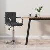 Scaun de bar, gri &icirc;nchis, material textil