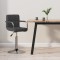 Scaun de bar, gri &icirc;nchis, material textil
