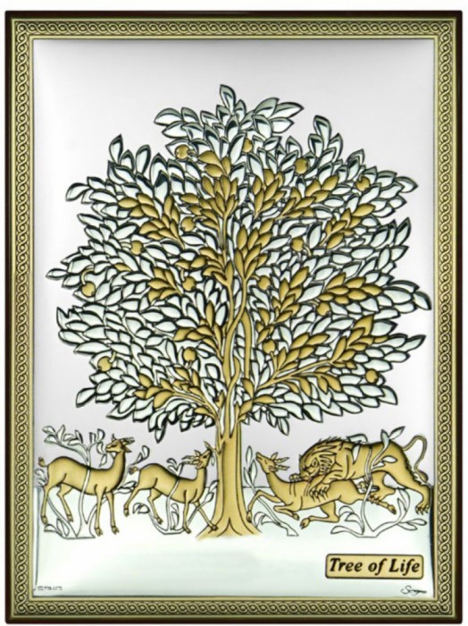 Copacul Vietii argint 19 x 26 cm