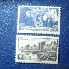 Set 2 timbre Franta 1941 si 1943 Aniversari
