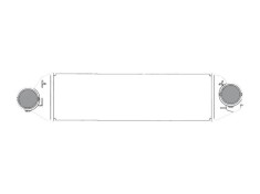 Intercooler BMW X3 3.0sd/xDrive35d E83, 09.2006-08.2008, motor 3.0 d, diesel, cu/fara AC, aluminiu brazat/plastic, 540x172x62 mm,