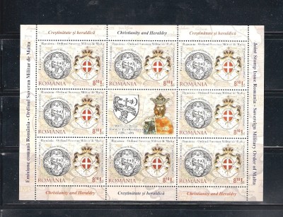 ROMANIA 2012 - EMISIUNE COMUNA ROMANIA - MALTA, MINICOALA, MNH - LP 1961e foto