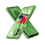 Husa antisoc pentru motorola moto g35, airbag pro, clear, no excuses
