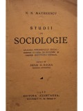 N. N. Matheescu - Studii de sociologie (Editia: 1933)