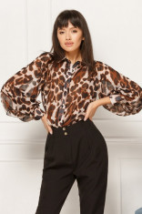 Bluza pe animal print foto