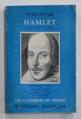HAMLET par SHAKESPEARE , traduction F. - V. HUGO , introduction et notes par CHARLES BARBER, 1964 foto