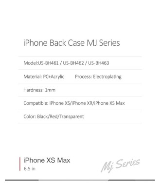 Husa Usams MJ Series iPhone XS Max Transparenta foto