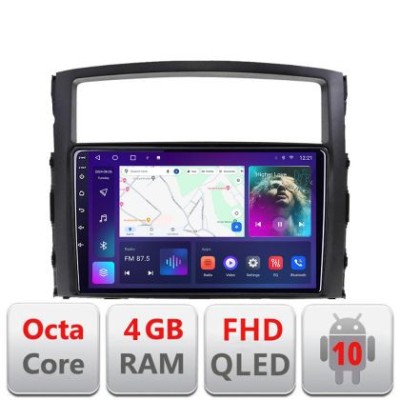 Navigatie Mitsubishi Pajero B-452 Android Ecran QLED octa core 4+64 carplay android auto KIT-452+EDT-E309V3 CarStore Technology foto