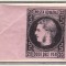 1866/67 LP 20 CAROL I CU FAVORITI HARTIE GROASA 20 PARALE NEGRU/ROZ T3 GUMA ORIG