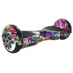 Hoverboard 6,5? Dark Graffiti, cu maner foto