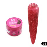 Gel pentru modelarea unghiilor 15 gr, Disco Flashing Glitter Builder Gel 08