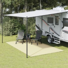 vidaXL Covor pentru cort, crem, 4x2,5 m