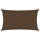 Cumpara ieftin Panza parasolar, maro, 5x8 m, HDPE, 160 g/m&sup2;